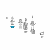 OEM 2011 Acura ZDX Seat, Front Spring (Upper) Diagram - 51688-STX-A01