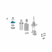 OEM 2010 Acura ZDX Rubber, Front Shock Absorber Mounting Diagram - 51920-SZN-A02