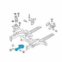 OEM Kia Soul Roll Rod Bracket Assembly Diagram - 21950A4000