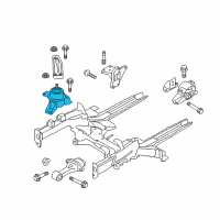 OEM Kia Soul Engine Mounting Bracket Assembly Diagram - 21810B2000