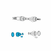 OEM 2002 Chrysler Voyager Boot Kit-Half Shaft Diagram - 5017781AA