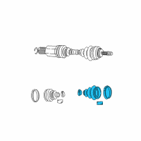 OEM Dodge Caravan Boot-Half Shaft Diagram - 5161251AA