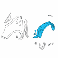 OEM 2016 Kia Rio Guard Assembly-Front Wheel Diagram - 868111W500