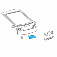 OEM 2011 Chevrolet Volt Applique Diagram - 23170359