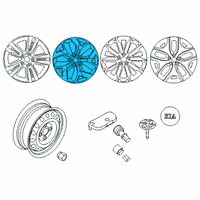 OEM Kia Sportage Wheel Assembly-Aluminium Diagram - 52910D9230