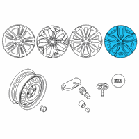 OEM Kia Sportage Wheel Assembly-Aluminum Diagram - 52910D9430