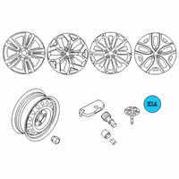 OEM 2020 Kia Sportage Wheel Hub Cap Assembly Diagram - 52960S9100