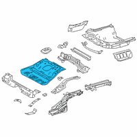 OEM 2021 Toyota Camry Center Floor Pan Diagram - 58211-06250