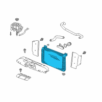 OEM GMC Radiator Diagram - 22840116