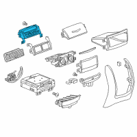 OEM Cadillac CT6 Heater Control Diagram - 23350295