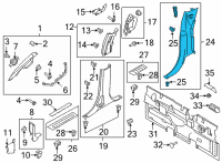 OEM 2021 Ford F-150 PANEL - TRIM Diagram - ML3Z-16278D12-AD