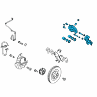 OEM 2021 Hyundai Santa Fe CALIPER Kit-Brake, LH Diagram - 58180-P2A00