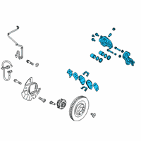 OEM Hyundai Santa Cruz Brake Assembly-FR, LH Diagram - 58110-P2000