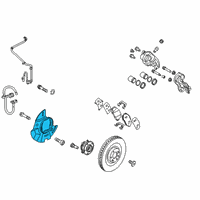 OEM 2020 Hyundai Santa Fe Cover-FR Brake Disc Dust LH Diagram - 51755-S1000
