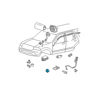 OEM Mercury Front Sensor Diagram - 9L2Z-14B004-A