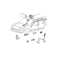 OEM 2010 Ford Explorer Side Sensor Diagram - 9L2Z-14B345-A