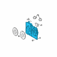 OEM 2009 Lexus RX350 Shroud, Fan Diagram - 16711-0P110