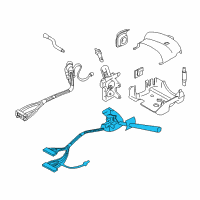 OEM 2002 Chevrolet Express 3500 Headlamp Dimmer Switch Diagram - 26102160