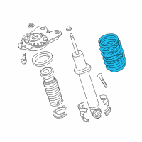 OEM 2014 BMW i3 Rear Coil Spring Diagram - 33-53-6-865-162