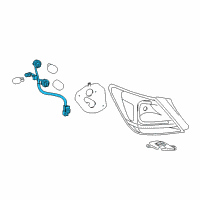 OEM Toyota Avalon Socket & Wire Diagram - 81555-07060