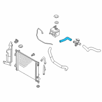 OEM 2010 Kia Soul Hose-Radiator Inlet Diagram - 254112K050