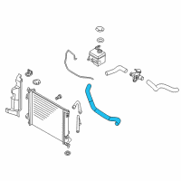 OEM 2010 Kia Soul Hose-Radiator Lower Diagram - 254122K000