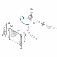 OEM Kia Soul Hose-Radiator To Reserve Diagram - 254512K000