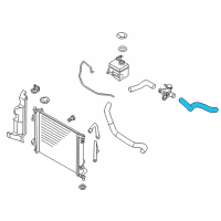 OEM 2010 Kia Soul Hose-Radiator Upper Diagram - 254112K000