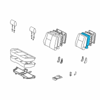 OEM 2003 Toyota Tacoma Seat Cushion Pad Diagram - 71652-04010