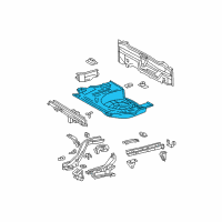 OEM 2004 Toyota Prius Rear Floor Pan Diagram - 58311-47900