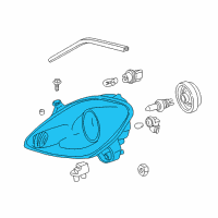 OEM Toyota MR2 Spyder Lens & Housing Diagram - 81130-17170