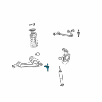 OEM Chevrolet Express 3500 Lower Ball Joint Diagram - 19210782