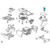 OEM Toyota Shift Knob Diagram - 33504-0C060-C2