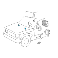 OEM 1998 Ford Ranger Front Sensor Diagram - F87Z-14B004-BA
