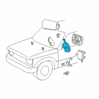 OEM 2007 Ford Ranger Clock Spring Diagram - 9L5Z-14A664-A