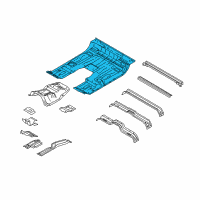 OEM 2022 Ford F-350 Super Duty Floor Pan Diagram - FL3Z-1611135-A