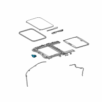 OEM 2017 Lexus CT200h Gear Assembly, Sliding Roof Diagram - 63260-76011