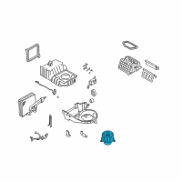 OEM 2002 Kia Spectra Motor-Fan Diagram - 1K2N161B10