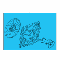 OEM 2017 Cadillac ATS Fan Module Diagram - 84001484