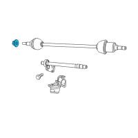 OEM 2009 Dodge Grand Caravan Lock Nut-HEXAGON FLANGE Lock Diagram - 6105190AA