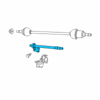 OEM 2008 Chrysler Pacifica Intermediate Shaft Diagram - 4809916AC