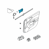 OEM 2022 Kia Soul Door Inside Handle Assembly Diagram - 82610K0000SVH