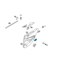 OEM 2014 Hyundai Sonata Interior Door Handle Assembly, Left Diagram - 82610-3S000