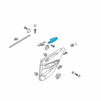 OEM Hyundai Sonata Rear Door Armrest Assembly, Left Diagram - 83710-3S000-YDA