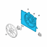OEM Kia SHROUD-Radiator Diagram - 253502T500
