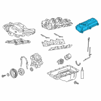 OEM Ford Mustang Valve Cover Diagram - 4U7Z-6582-A