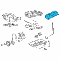 OEM 1994 Mercury Sable Valve Cover Diagram - F7ZZ-6582-AA