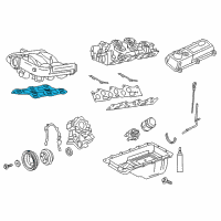 OEM Ford E-150 Econoline Club Wagon Intake Manifold Gasket Diagram - 1L3Z-9461-AA