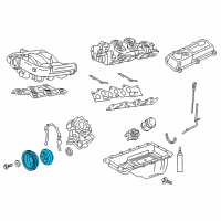 OEM Ford F-150 Damper & Pulley Diagram - XL3Z-6B321-AA