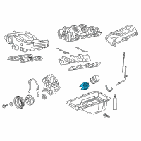 OEM Ford E-150 Econoline Club Wagon Oil Cooler Diagram - F7UZ-6A642-AA